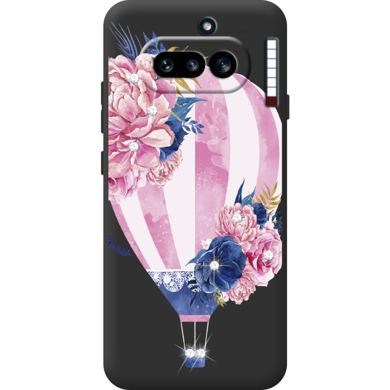 Чохол зі стразами Nothing Phone (4a) Pink Air Baloon