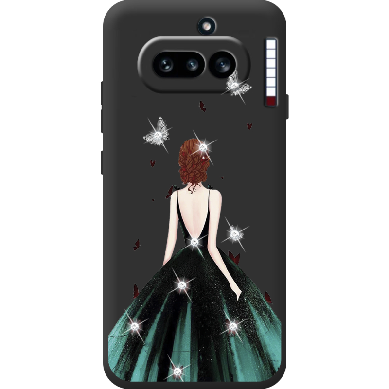 Чохол зі стразами Nothing Phone (4a) Girl in the green dress