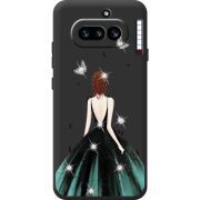 Чохол зі стразами Nothing Phone (4a) Girl in the green dress