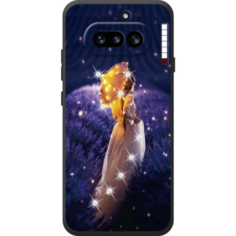 Чохол зі стразами Nothing Phone (4a) Girl with Umbrella