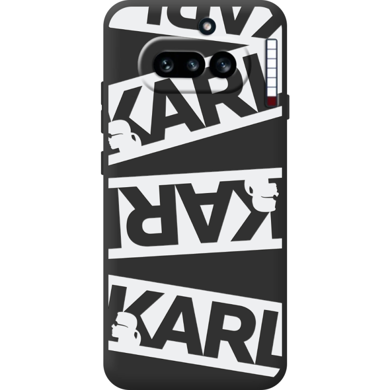 Чорний чохол BoxFace Nothing Phone (4a) White Karl