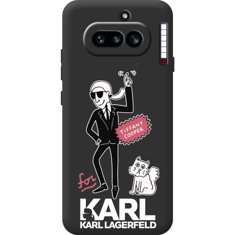 Чорний чохол BoxFace Nothing Phone (4a) For Karl