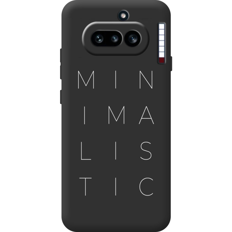 Чорний чохол BoxFace Nothing Phone (4a) Minimalistic