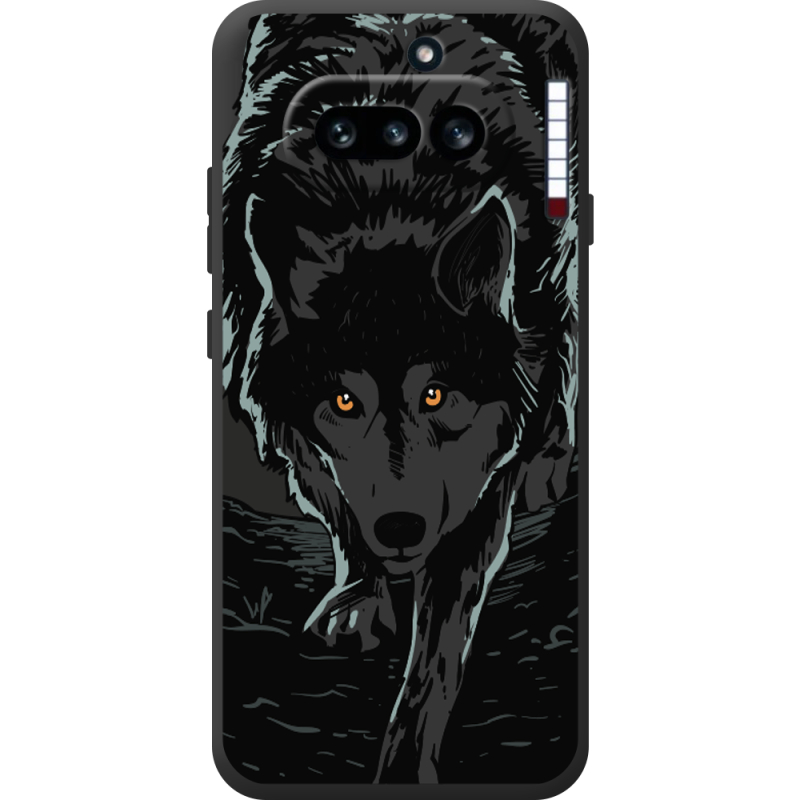 Чорний чохол BoxFace Nothing Phone (4a) Wolf