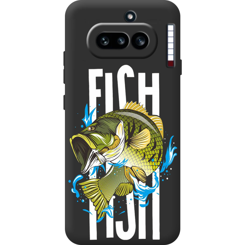 Чорний чохол BoxFace Nothing Phone (4a) Fish
