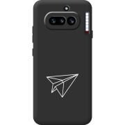 Чорний чохол BoxFace Nothing Phone (4a) Paper Plane