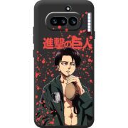 Чорний чохол BoxFace Nothing Phone (4a) Атака Титанов Леви