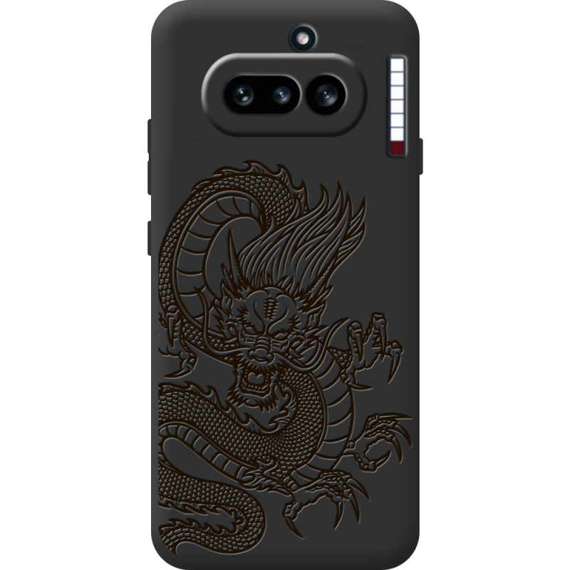 Чорний чохол BoxFace Nothing Phone (4a) Chinese Dragon