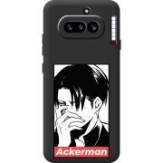 Чорний чохол BoxFace Nothing Phone (4a) Attack On Titan - Ackerman