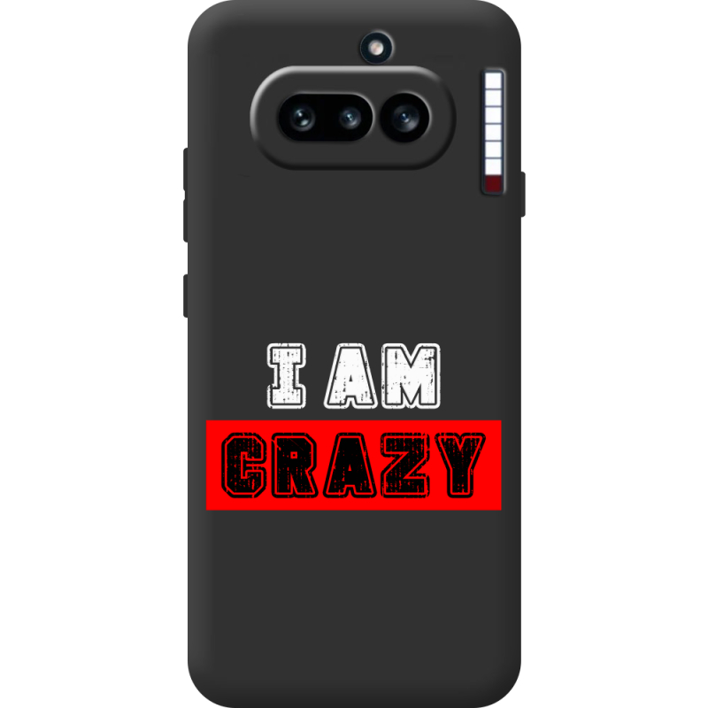 Чорний чохол BoxFace Nothing Phone (4a) I'm Crazy