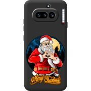 Чорний чохол BoxFace Nothing Phone (4a) Cool Santa