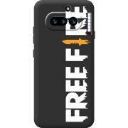Чорний чохол BoxFace Nothing Phone (4a) Free Fire White Logo