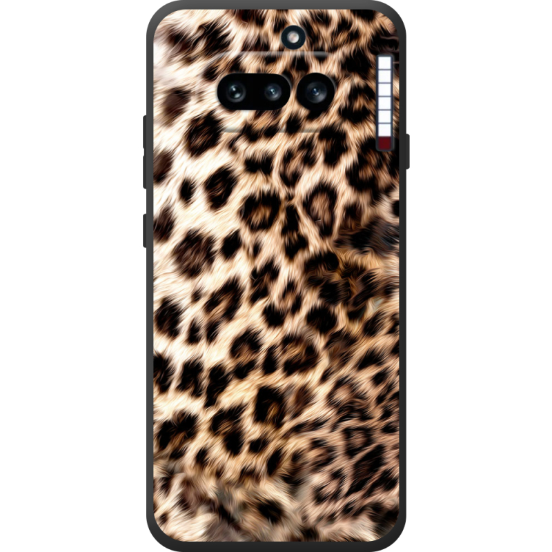 Чорний чохол BoxFace Nothing Phone (4a) Леопардовий