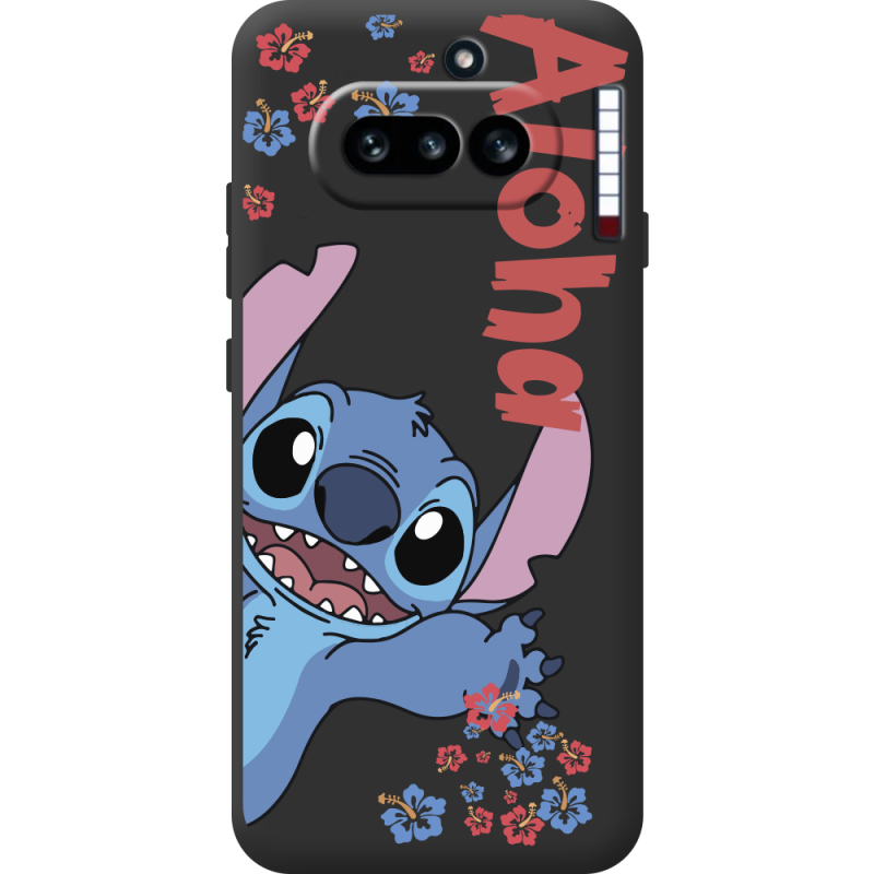 Чорний чохол BoxFace Nothing Phone (4a) Гавайський гість Stich