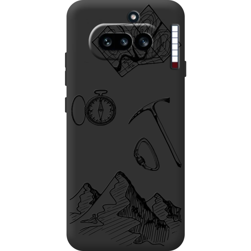 Чорний чохол BoxFace Nothing Phone (4a) Mountains