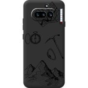 Чорний чохол BoxFace Nothing Phone (4a) Mountains