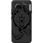 Чорний чохол BoxFace Nothing Phone (4a) Grizzly Bear