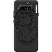 Чорний чохол BoxFace Nothing Phone (4a) Lion