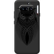 Чорний чохол BoxFace Nothing Phone (4a) Owl