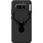 Чорний чохол BoxFace Nothing Phone (4a) Deer