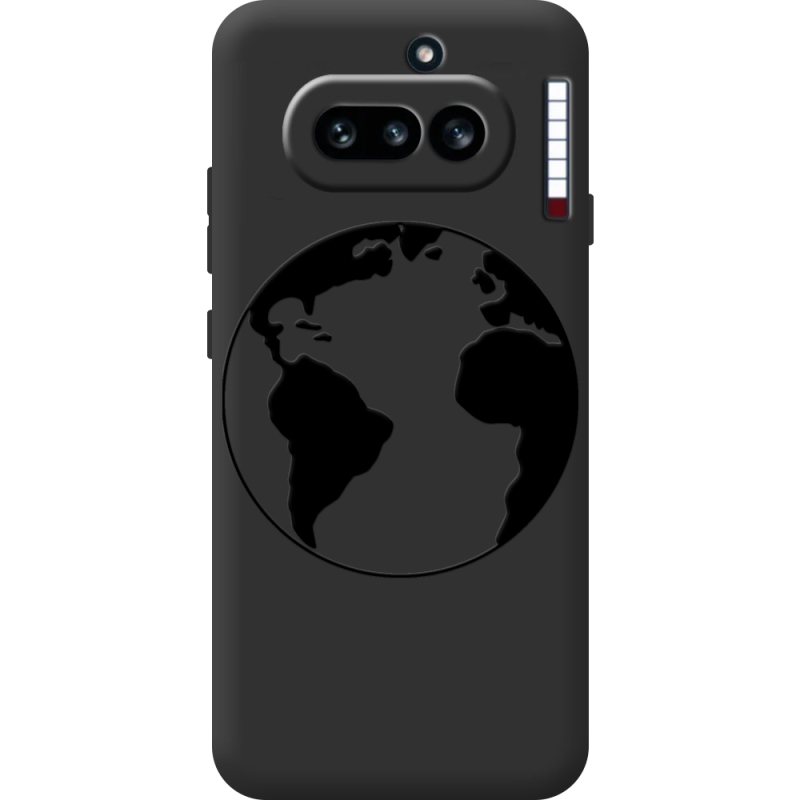 Чорний чохол BoxFace Nothing Phone (4a) Earth