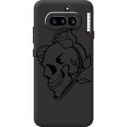 Чорний чохол BoxFace Nothing Phone (4a) Skull and Roses