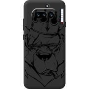 Чорний чохол BoxFace Nothing Phone (4a) Bear King