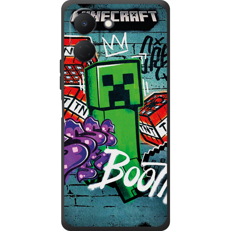 Чохол BoxFace Tecno Go 3 Minecraft Graffiti