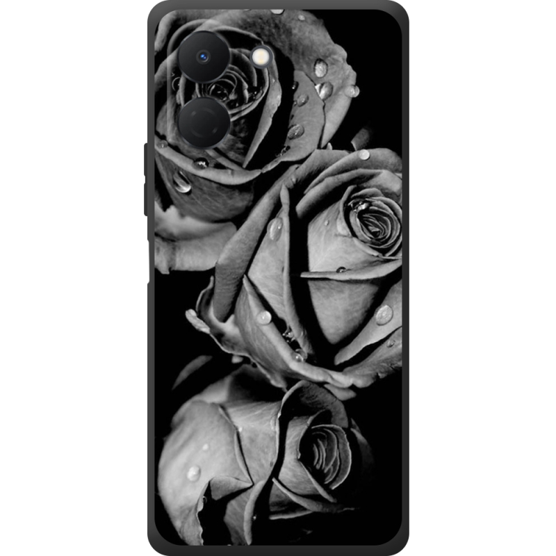 Чохол BoxFace Tecno Go 3 Black and White Roses