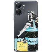 Прозорий чохол BoxFace Tecno Spark Go 3 City Girl