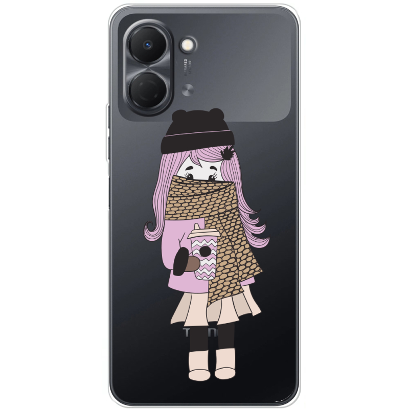 Прозорий чохол BoxFace Tecno Spark Go 3 Winter Morning Girl