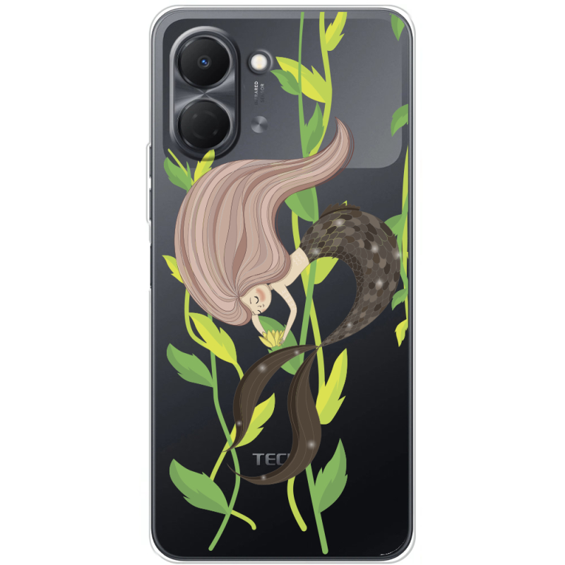 Прозорий чохол BoxFace Tecno Spark Go 3 Cute Mermaid