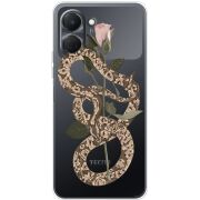 Прозорий чохол BoxFace Tecno Spark Go 3 Glamor Snake