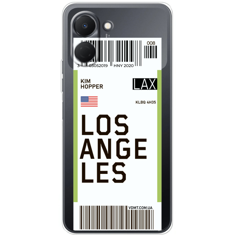 Прозорий чохол BoxFace Tecno Spark Go 3 Ticket Los Angeles
