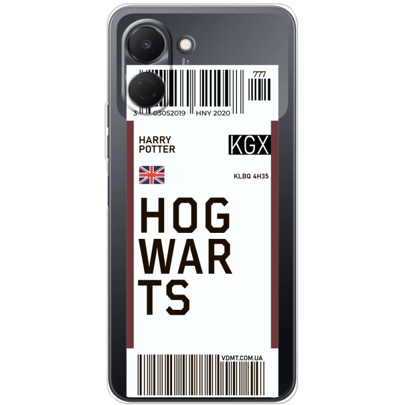 Прозорий чохол BoxFace Tecno Spark Go 3 Ticket Hogwarts
