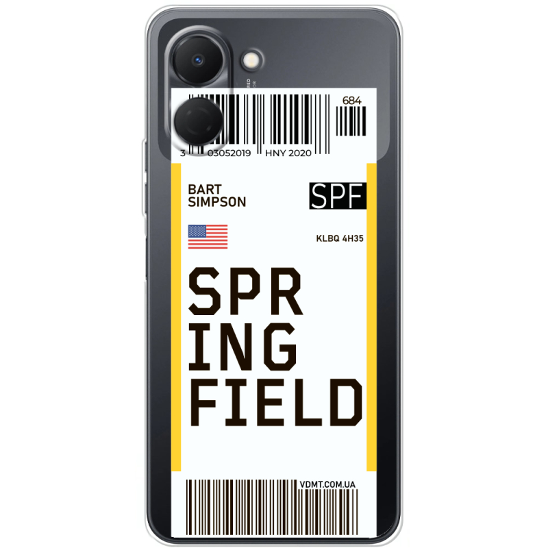 Прозорий чохол BoxFace Tecno Spark Go 3 Ticket Springfield