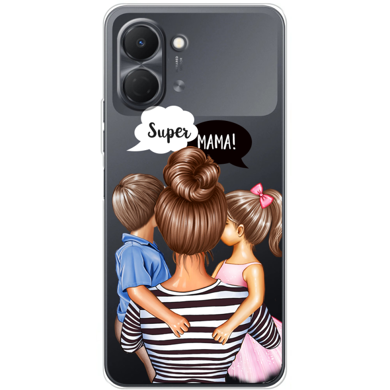Прозорий чохол BoxFace Tecno Spark Go 3 Super Mama