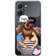 Прозорий чохол BoxFace Tecno Spark Go 3 Super Mama
