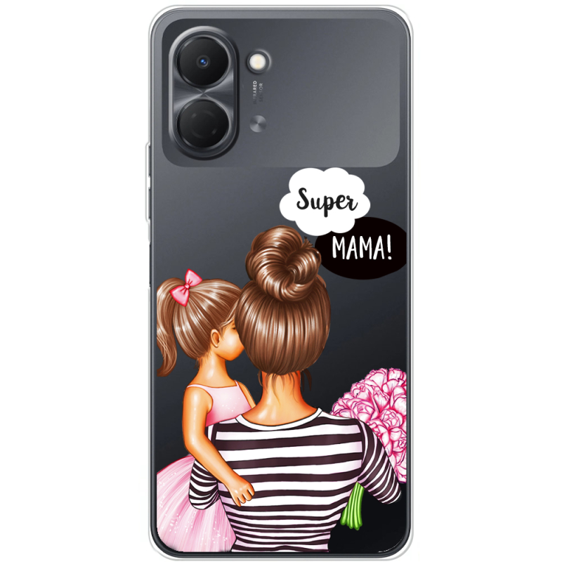 Прозорий чохол BoxFace Tecno Spark Go 3 Super Mama and Daughter