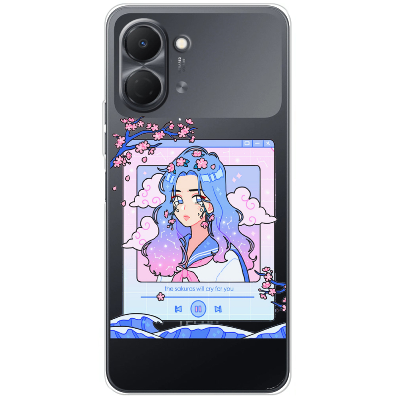 Прозорий чохол BoxFace Tecno Spark Go 3 The Sakuras Will Cry For You