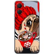 Прозорий чохол BoxFace Tecno Spark Go 3 Winter Puggy