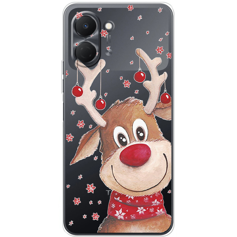 Прозорий чохол BoxFace Tecno Spark Go 3 Winter Deer