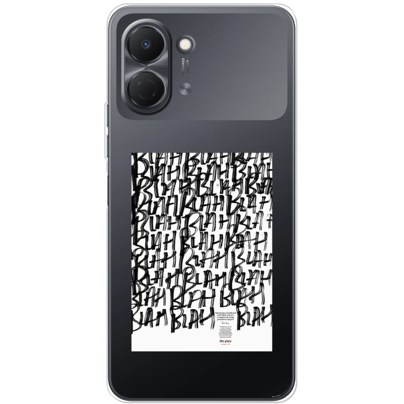Прозорий чохол BoxFace Tecno Spark Go 3 Blah Blah