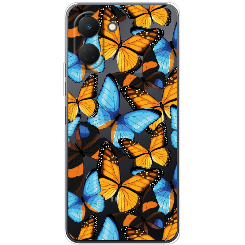 Прозорий чохол BoxFace Tecno Spark Go 3 Butterfly Morpho