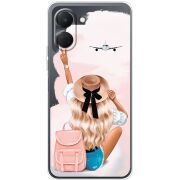 Прозорий чохол BoxFace Tecno Spark Go 3 Travel Girl