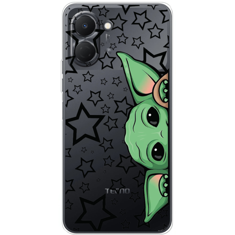 Прозорий чохол BoxFace Tecno Spark Go 3 Baby Yoda