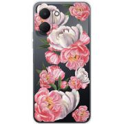 Прозорий чохол BoxFace Tecno Spark Go 3 Peony Watercolor Style
