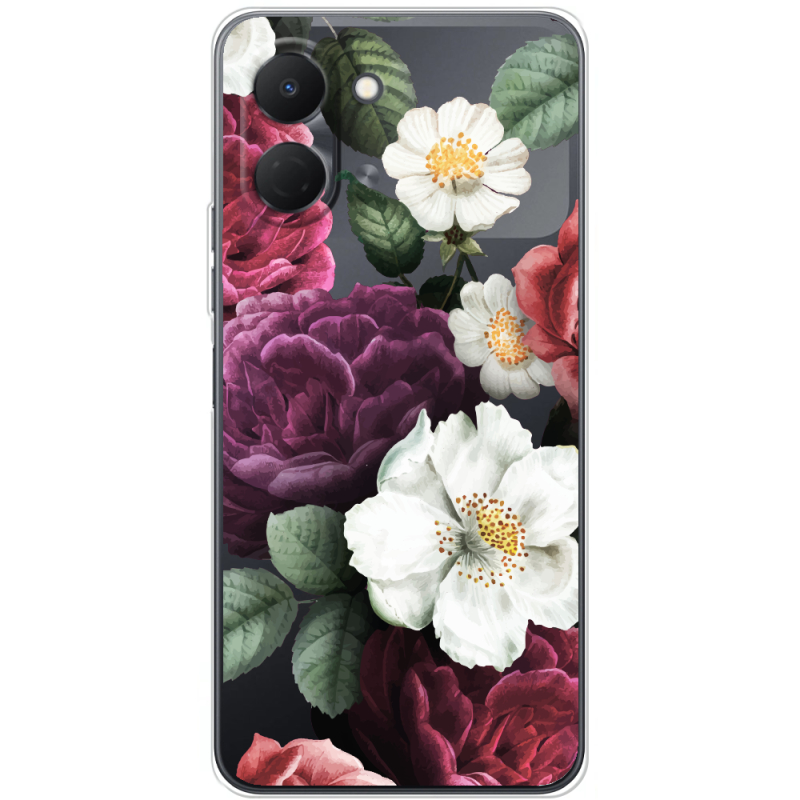 Прозорий чохол BoxFace Tecno Spark Go 3 Floral Dark Dreams