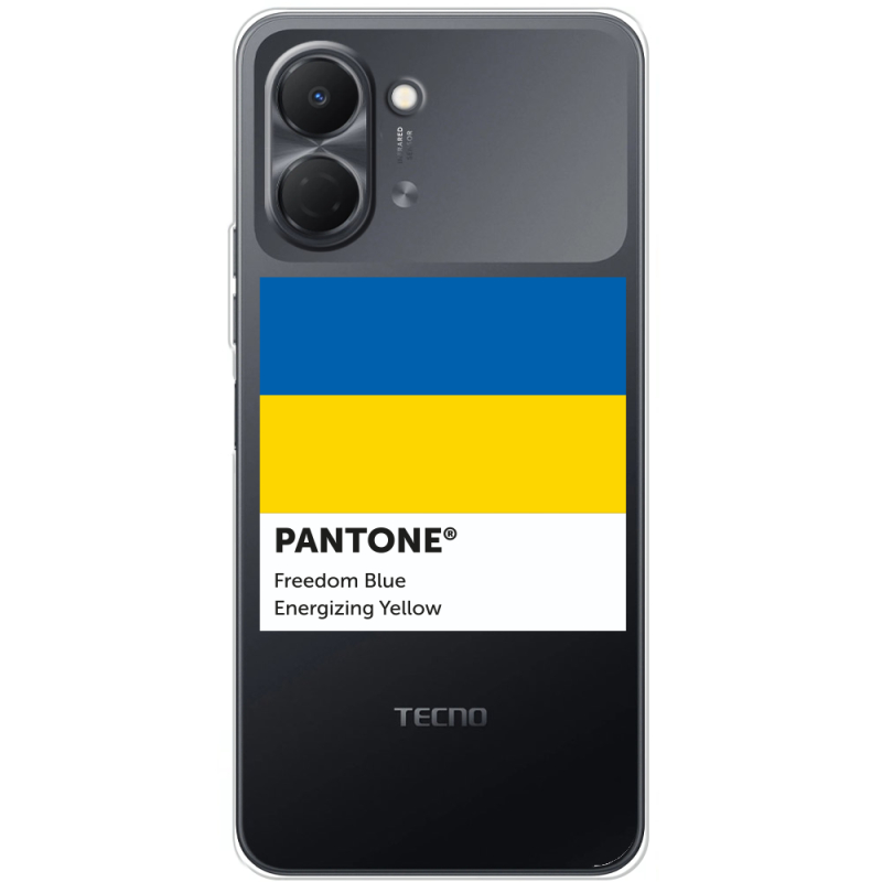 Прозорий чохол BoxFace Tecno Spark Go 3 Pantone вільний синій