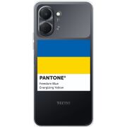 Прозорий чохол BoxFace Tecno Spark Go 3 Pantone вільний синій
